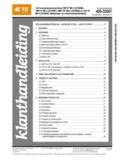 TE Connectivity CMP-5T Mk II Bedienings- En Onderhoudshandleiding