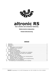 altron altronic RS Handleiding