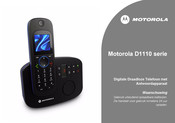 Motorola D1110 Series Handleiding