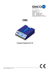 ITW Simco-Ion CM5 Handleiding