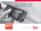 Leica DISTO D3 Handleiding