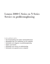 Lenovo 3000 N Series Servicehandleiding