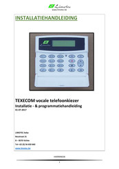 Limotec TEXECOM Installatiehandleiding