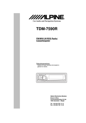 Alpine TDM-7590R Gebruiksaanwijzing