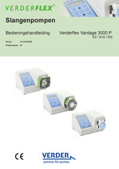 Verderflex Vantage 3000 P EZ Bedieningshandleiding