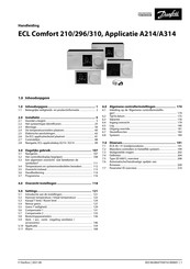 Danfoss ECL Comfort 296 Handleiding