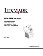 Lexmark 4600 MFP Option Installatiehandleiding