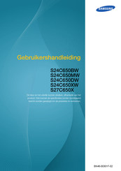 Samsung S27C650X Gebruikershandleiding