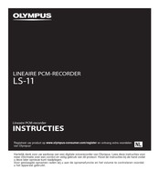 Olympus LS-11 Instructies