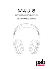 PSB Speakers M4U 8 Handleiding