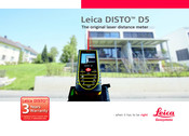 Leica DISTO D5 Handleiding