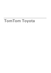 TomTom Toyota Handleiding