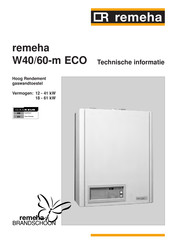 REMEHA W40/60-m ECO Technische Handleiding