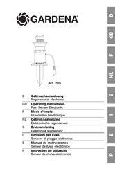 Gardena 1189 Gebruiksaanwijzing