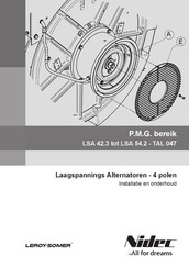 Leroy Somer Nidec LSA 42.3 Installatie En Onderhoud