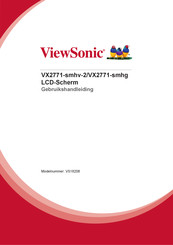 ViewSonic VX2771-smhg Gebruikershandleiding