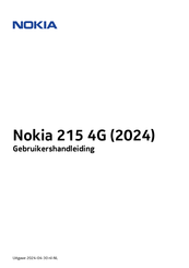 Nokia 215 4G 2004 Gebruikershandleiding