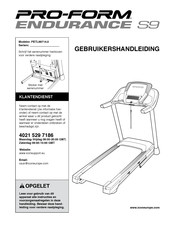 Pro-Form ENDURANCE S9 Gebruikershandleiding