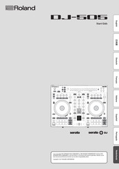 Roland Serato DJ-505 Snel Van Start Gids