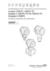 Endress+Hauser Deltabar S PMD70 Bedieningsvoorschrift