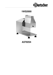 Bartscher 1WS2000 Gebruiksaanwijzing