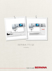Bernina 770 QE PLUS Kaffe Edition Handleiding