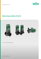 Wilo Atmos GIGA-B Inbouw- En Bedieningsvoorschriften