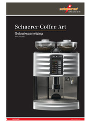 Schaerer Coffee Art Gebruiksaanwijzing