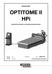 Lincoln Electric OPTITOME II HPi Onderhoudshandleiding