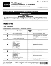 Toro 31508 Installatie-Instructies