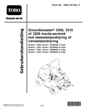 Toro Groundsmaster 3200 Gebruikershandleiding