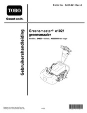 Toro Greensmaster e1021 Gebruikershandleiding