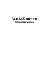 Acer CP3271UV Gebruiksaanwijzing