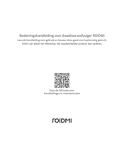 Roidmi RS60 Bedieningshandleiding