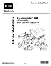 Toro Groundsmaster 5900 Gebruikershandleiding