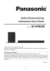 Panasonic SC-HTB150 Gebruiksaanwijzing