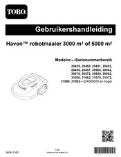 Toro Haven 3000 Gebruikershandleiding