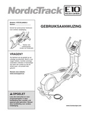 NordicTrack E10 REAR DRIVE Gebruiksaanwijzing