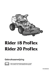 Husqvarna Rider 20 ProFlex Gebruiksaanwijzing