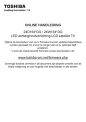 Toshiba 24W154 DG Series Online Handleiding