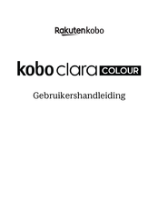 Rakuten kobo clara COLOUR Gebruikershandleiding