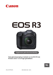 Canon EOS R3 Gebruikershandleiding