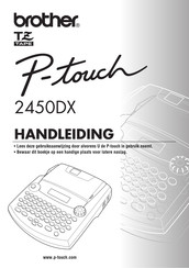 Brother P-Touch 2450DX Handleiding