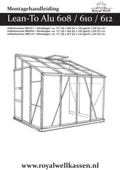 Royal Well Lean-To Alu 608 Montagehandleiding