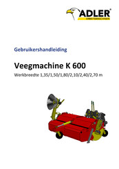 Adler K 600 Gebruikershandleiding