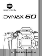 Konica Minolta DYNAX 60 Gebruiksaanwijzing