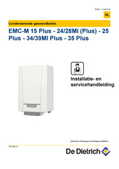 De Dietrich Naneo Easylife EMC-M 24MI Plus Installatie- En Servicehandleiding