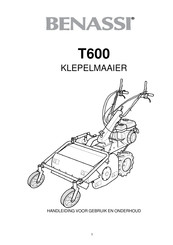 Benassi T600 Handleiding Voor Gebruik En Onderhoud