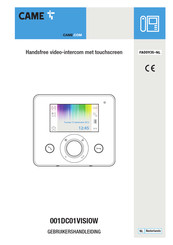 CAME 001DC01VISIOW Gebruikershandleiding