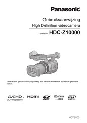 Panasonic HDC-Z10000 Gebruiksaanwijzing